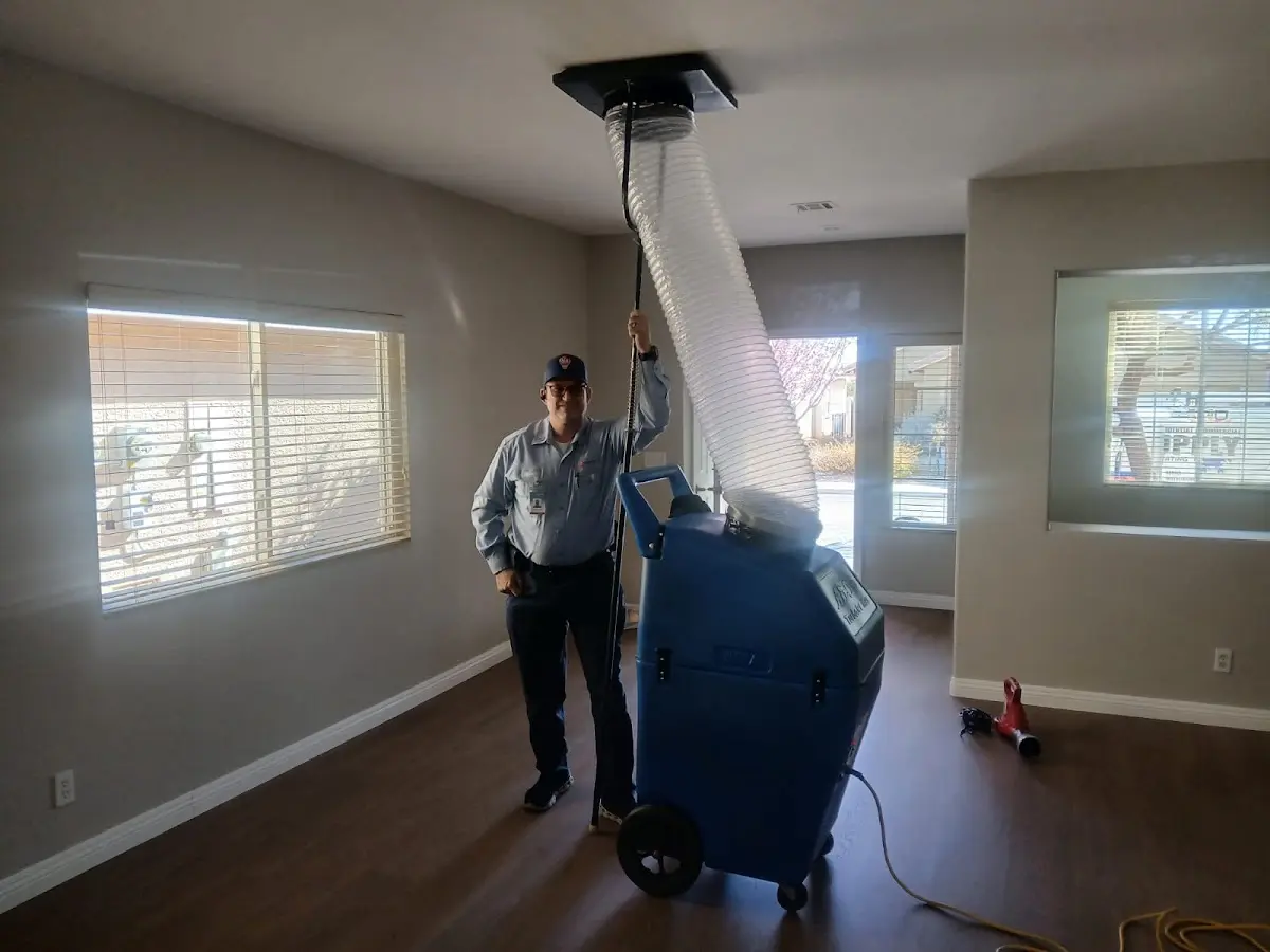 Professional Emergency HVAC Repair work inside a Moorestown home